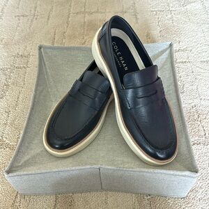 Navy Blue Cole Haan loafers. Grand series, never worn.